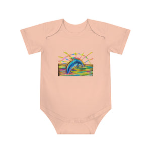 Baby Dolphin Short Sleeve Bodysuit